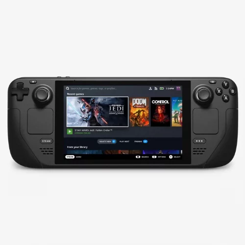 steam deck handheld gaming computer, black