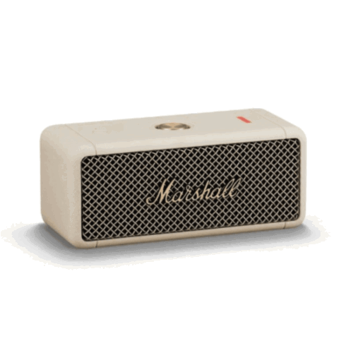 marshall emberton portable wireless speaker Cream White