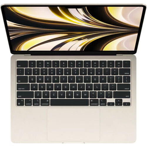 macbook air 13.6 inch display, m2 chip with 8 core cpu and 8 core gpu Starlight