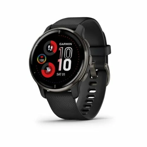 Garmin Venu 2 Plus,Garmin Venu 2 Plus Black,garmin venu 2 plus black with slate bezel smartwatch,Refurbished garmin venu 2 plus