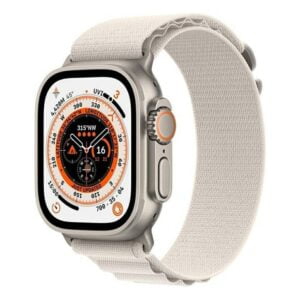 Refurbished Apple Watch Ultra | GPS + Cellular | 49mm Titanium Case - White ocean band