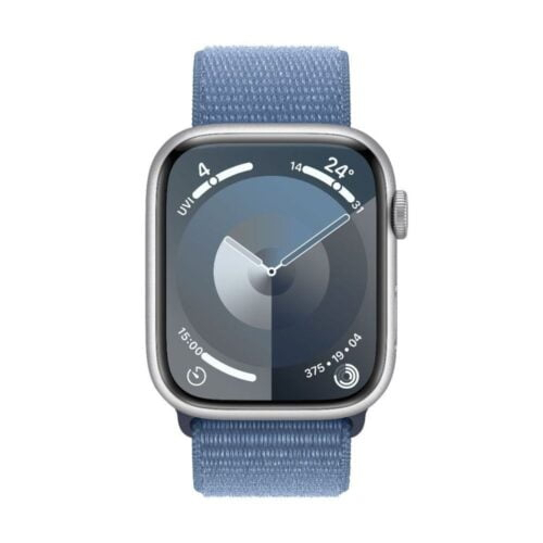 refurbished apple watch series 9 gps 45mm silver with sport loop - Blue