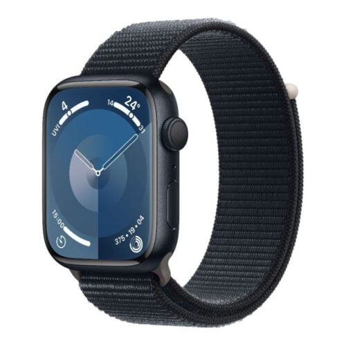 Refurbished Apple Watch Series 9,Winter Blue Sport Loop,Advanced health tracking smartwatch,Silver Aluminum Case with Winter Blue Sport Loop