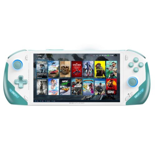 refurbished onexfly 7840u handheld console 32gb/1tb, compact, powerful, snow white open box