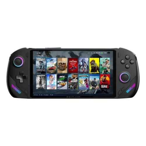 refurbished onexfly 7840u handheld console 32gb/1tb, compact, powerful, Black open box